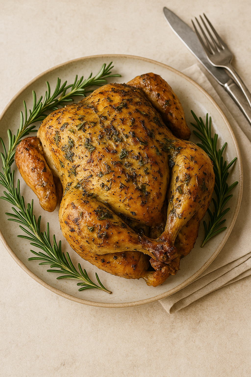 Herb-Roasted Chicken: Simple, Flavorful, and Irresistible