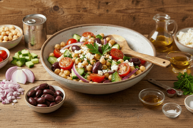 Fresh Mediterranean Chickpea Salad