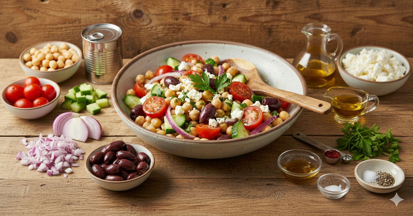 Fresh Mediterranean Chickpea Salad